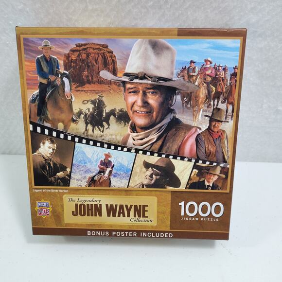 The Legendary John Wayne Collection 1000 Piece Jigsaw Puzzle NEW 121923-2M7 - Picture 1 of 3